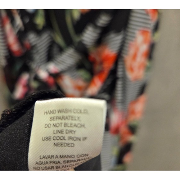 K Studio Collection Floral Maxi Dress‎ Women's Size XL Tie Waist Tropical - Picture 6 of 7